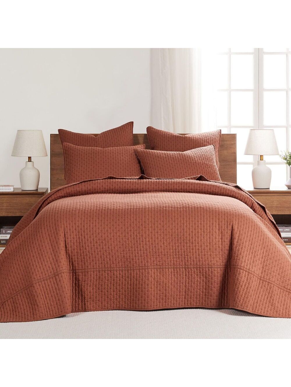 #5 Levtex Home Cross Stitch Adobe Bedspread Set - King 3pcs